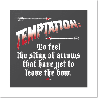 Temptation-white Posters and Art